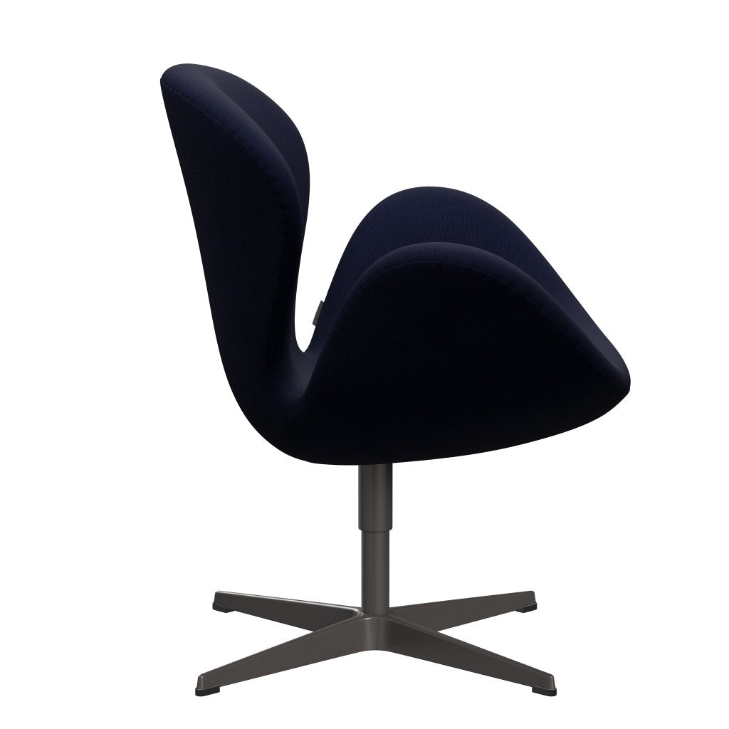 Fritz Hansen Swan Lounge Stuhl, warmes Graphit/Ruhm schwarzblau