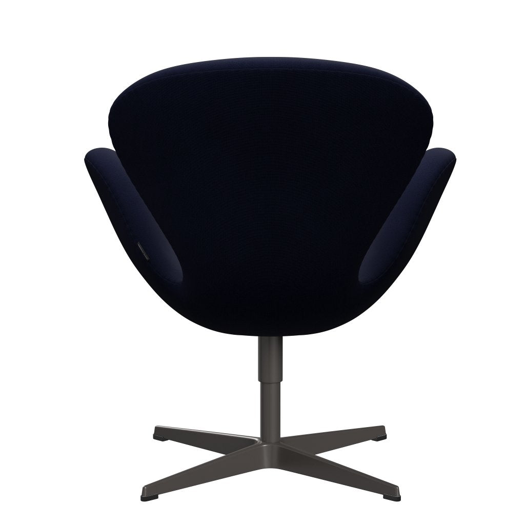 Fritz Hansen Swan Lounge -stoel, warm grafiet/roem zwart blauw