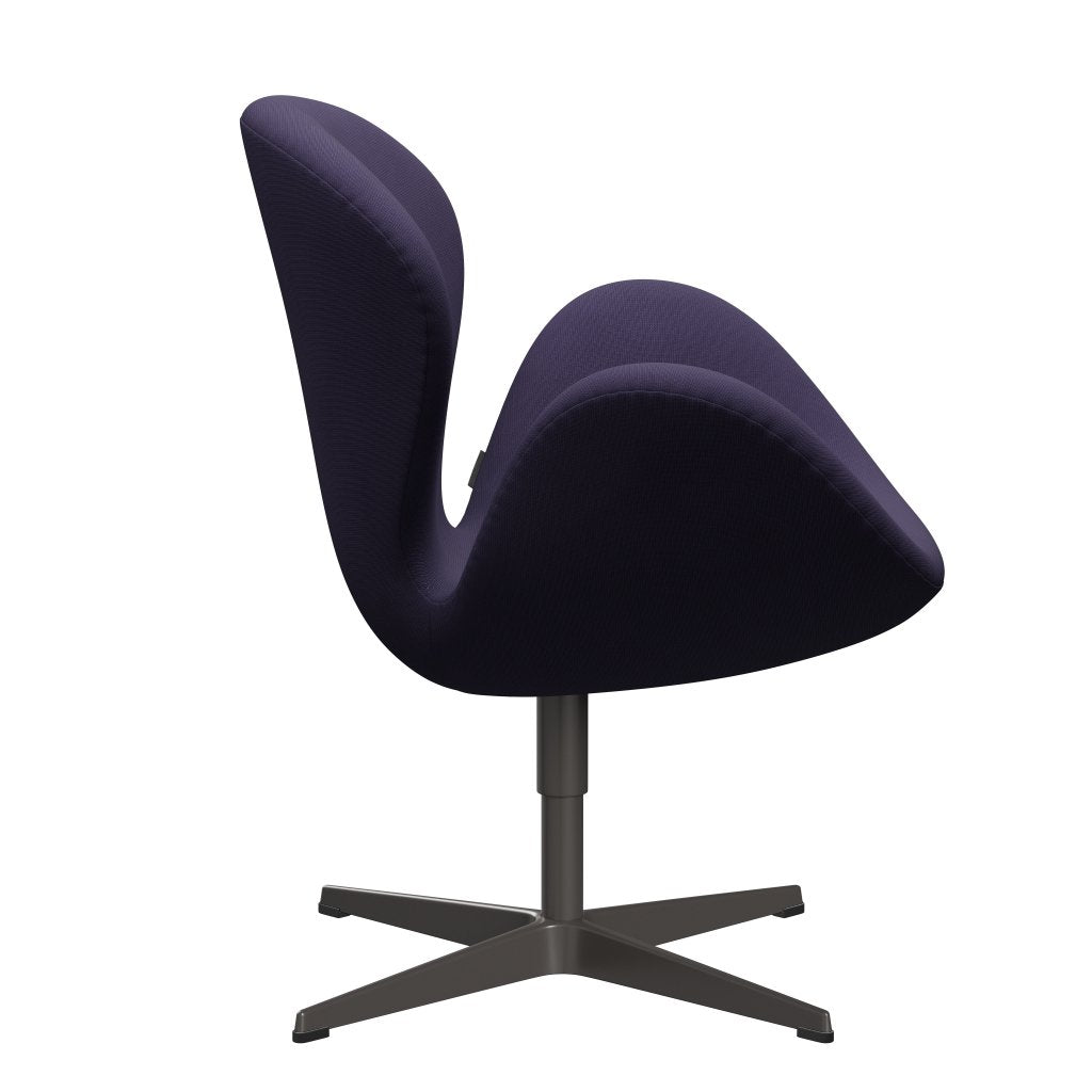 Fritz Hansen Joutsen lounge -tuoli, lämmin grafiitti/maine violetti tumma