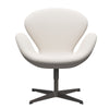 Fritz Hansen Swan Lounge -stoel, warm grafiet/roem wit