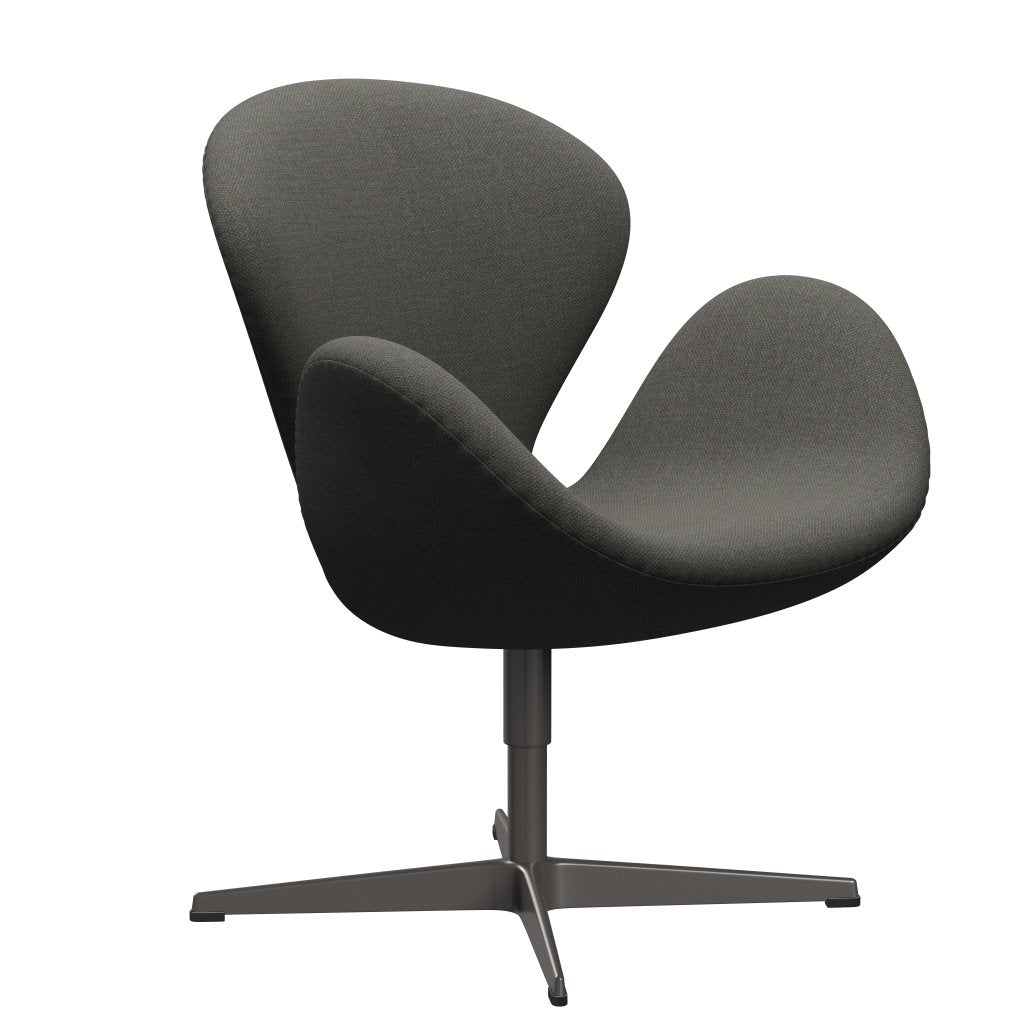 Fritz Hansen Swan Lounge stoel, warm grafiet/fiord donkergrijs/steen