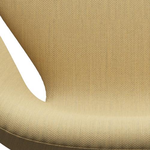 Fritz Hansen Swan Lounge Stuhl, warmer Graphit/Fiord fein gelb