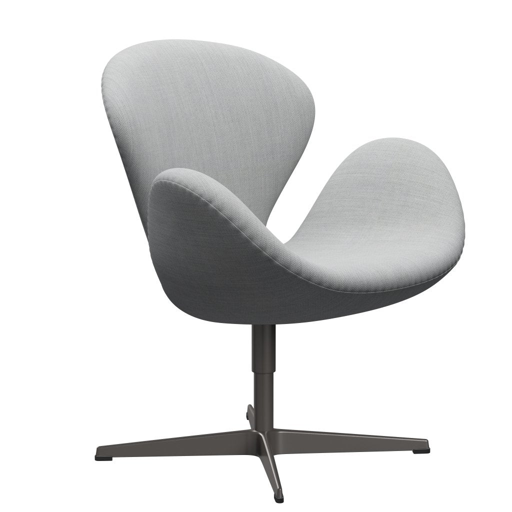 Fritz Hansen Swan Lounge -stol, varm grafitt/fiord grå/middels grå
