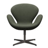 Fritz Hansen Swan Lounge stoel, warm grafiet/fiord olijfgroen/medium groen