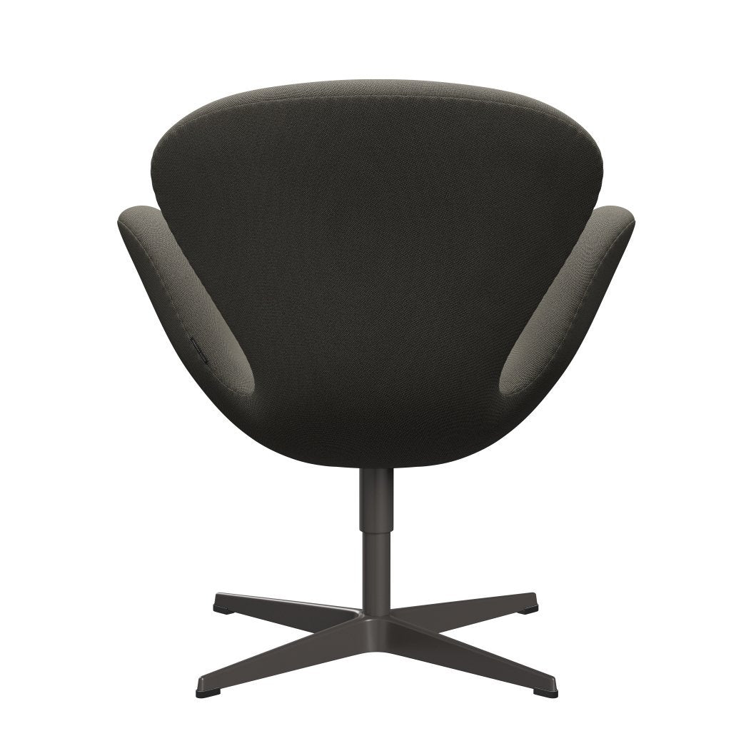 Fritz Hansen Swan Lounge -stoel, warme grafiet/rime donkergrijs/beige