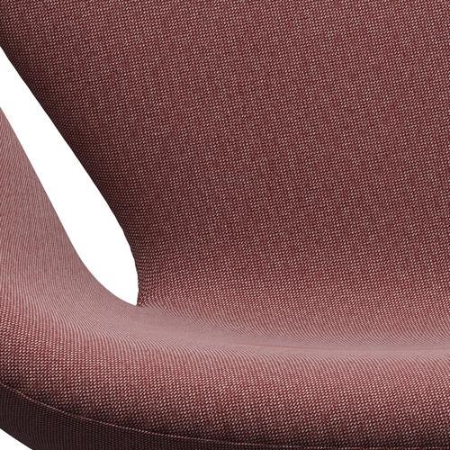 Fritz Hansen Swan Lounge -stoel, warm grafiet/rime donker rood/wit