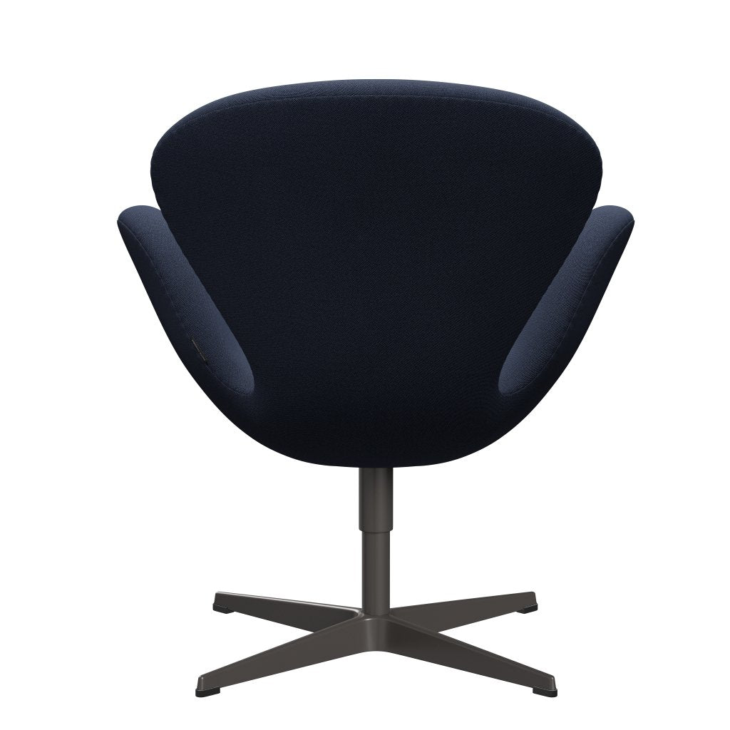 Fritz Hansen Swan Lounge -stoel, warm grafiet/rime lichtblauw/bruin