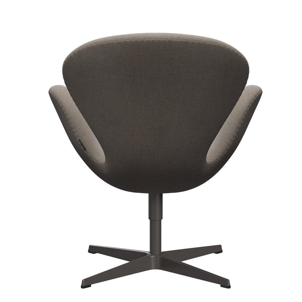 Fritz Hansen Swan Lounge Chair, warmer Graphit/Rime Khaki/Weiß