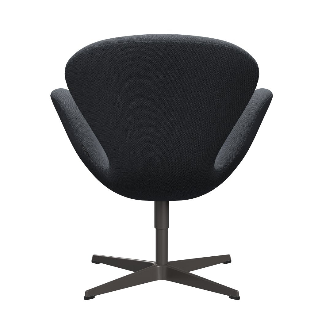 Fritz Hansen Swan休息室椅子，温暖的石墨/Rime黑色/灰色