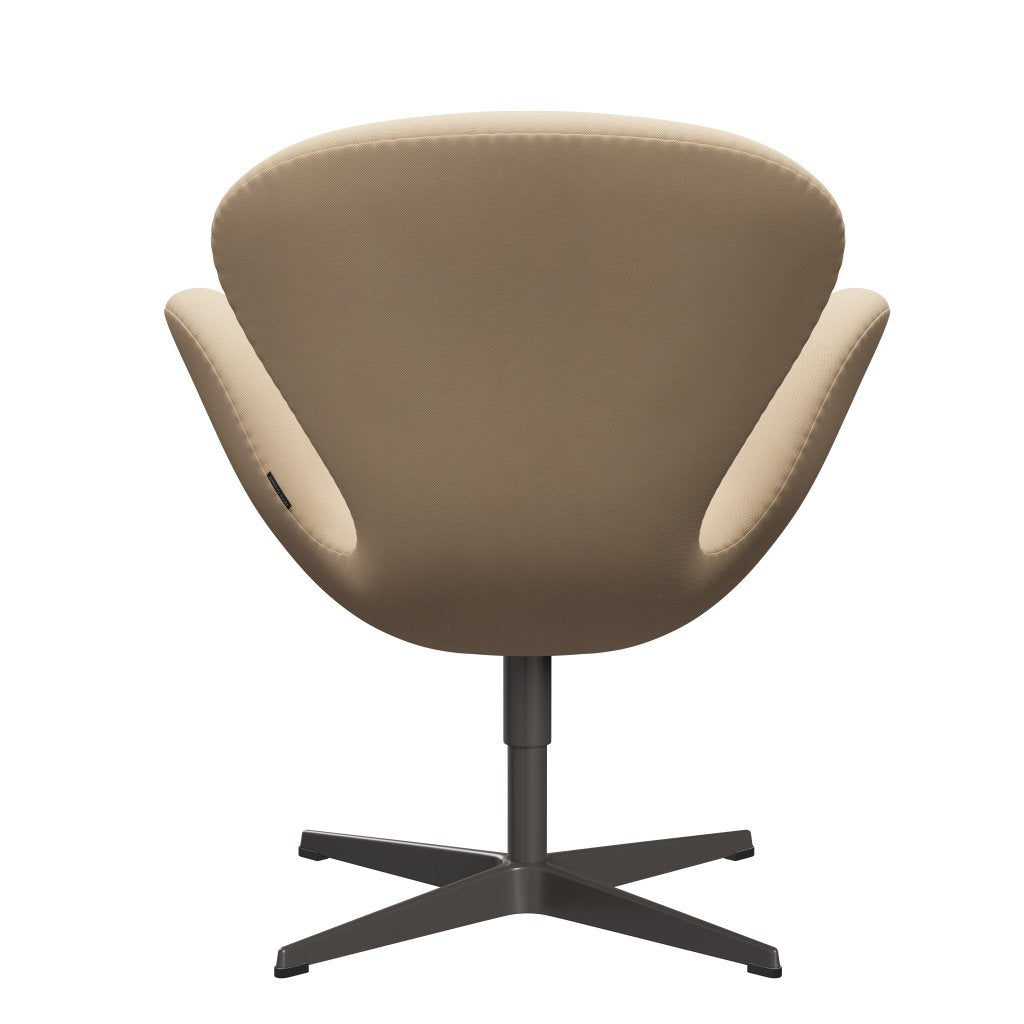 Fritz Hansen Swan Lounge Stuhl, warmes Graphit/Riminalwolle weiß