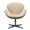 Fritz Hansen Swan Lounge -stoel, Warm Graphite/Rime Wol White