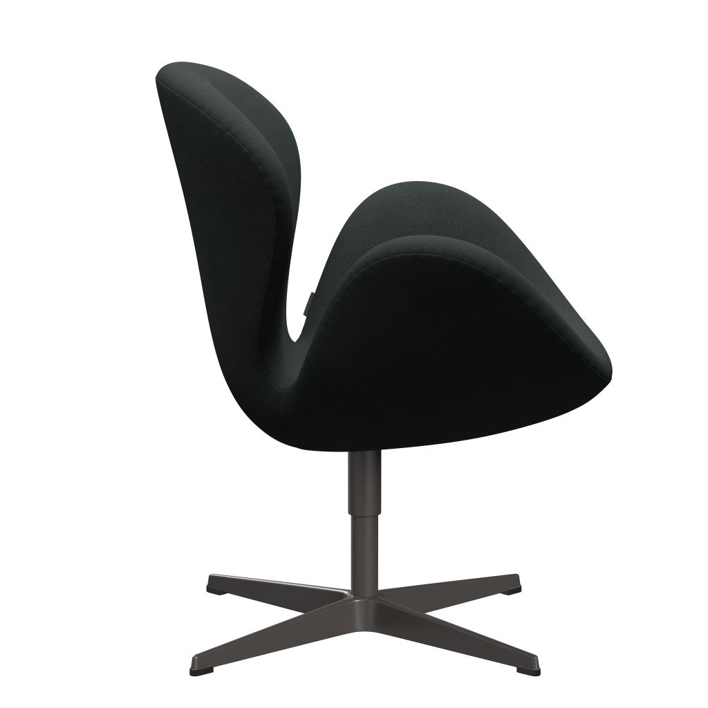 Fritz Hansen Swan Lounge Stuhl, warmer Graphit/Stahlkutschkohle
