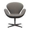 Fritz Hansen Swan Lounge stoel, warm grafiet/staalcut medium grijs