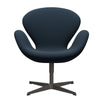 Fritz Hansen Swan Lounge Stuhl, warmer Graphit/Steelcut Marine Blau