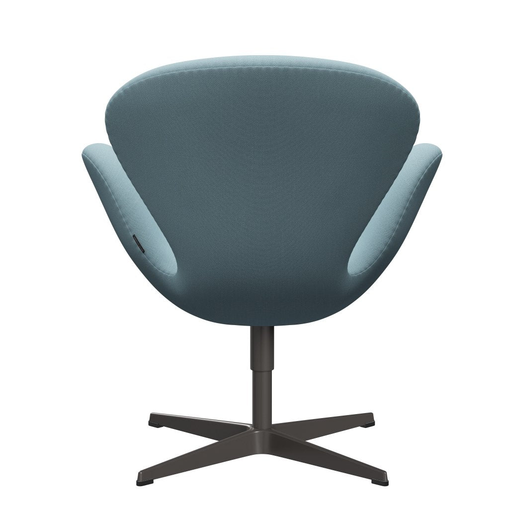 Fritz Hansen Swan Lounge -stoel, Warm Graphite/SteelCut Pastel Blue