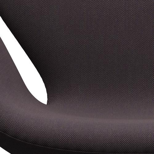 Fritz Hansen Swan休息室椅，温暖的石墨/钢丝三重奏棕色