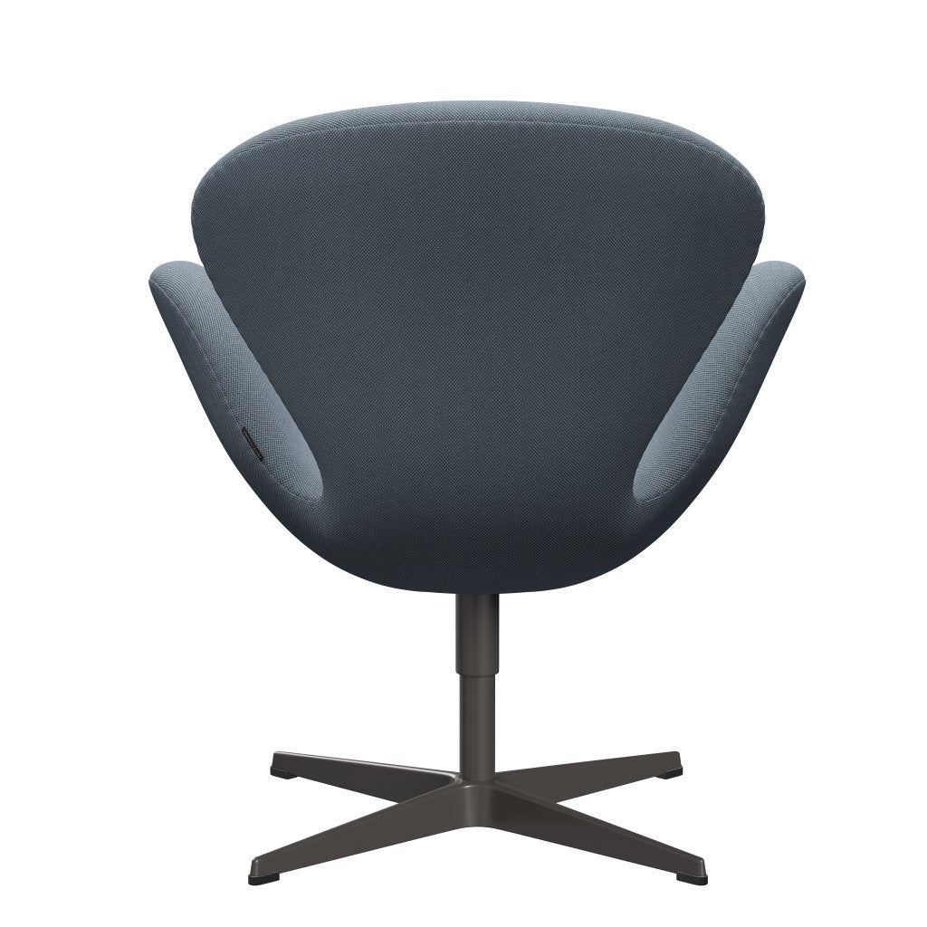 Fritz Hansen Swan Lounge Chair, Warm Graphite/Steelcut Trio Pastel Blue