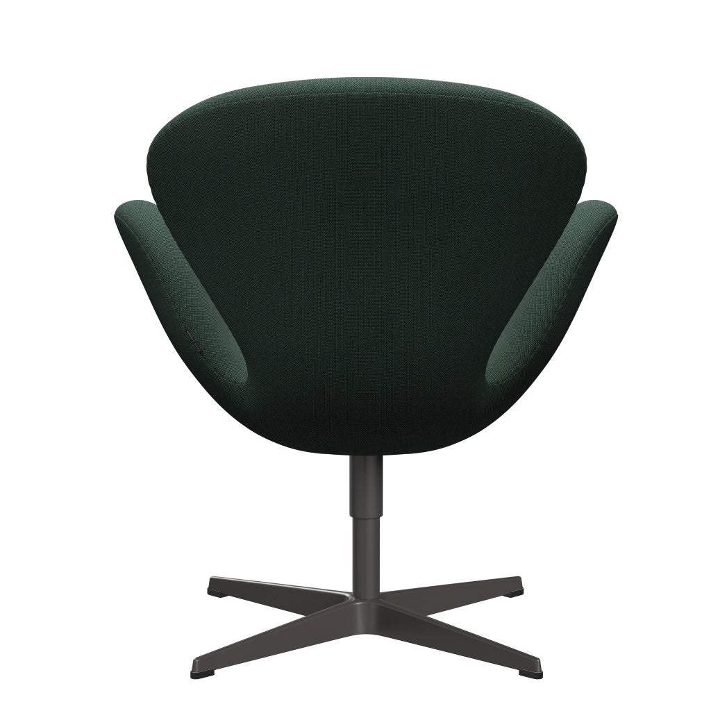 Fritz Hansen Swan Lounge Chair, Warm Graphite/Steelcut Trio Dusty Green
