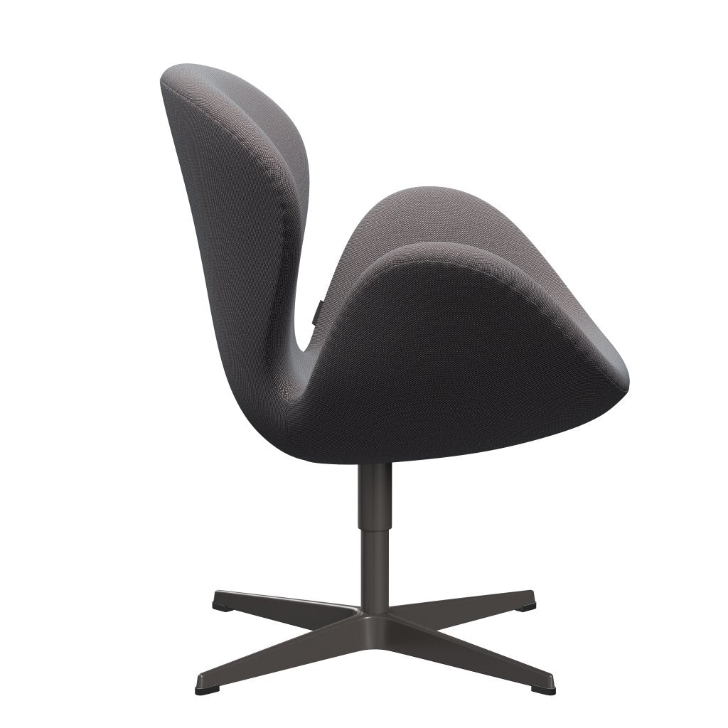 Fritz Hansen Swan Lounge stoel, warm grafiet/staalcut trio zacht blauw/bruin/zwart