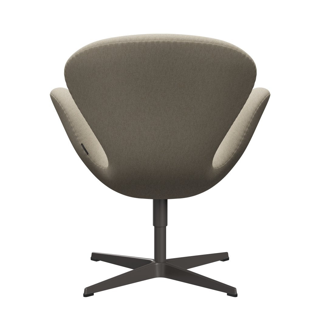 Fritz Hansen Swan Lounge Chair, Warm Graphite/Sunniva Light Beige