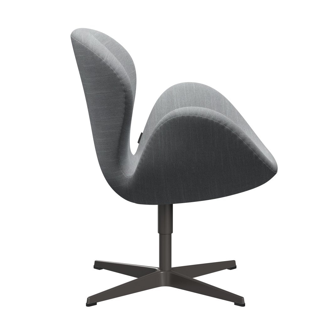 Fritz Hansen Swan Lounge stoel, warm grafiet/sunniva lichtgrijs/lichtblauw