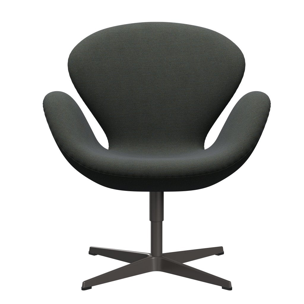 Fritz Hansen Swan Lounge Chair, warmes Graphit/Sunniva Marine/Olive