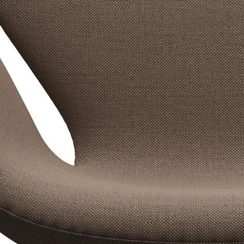Fritz Hansen Swan Lounge Stuhl, warmer Graphit/Sunniva -Schokolade/Tan