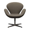Fritz Hansen Swan Lounge stoel, warm grafiet/sunniva chocolade/lichtgrijs