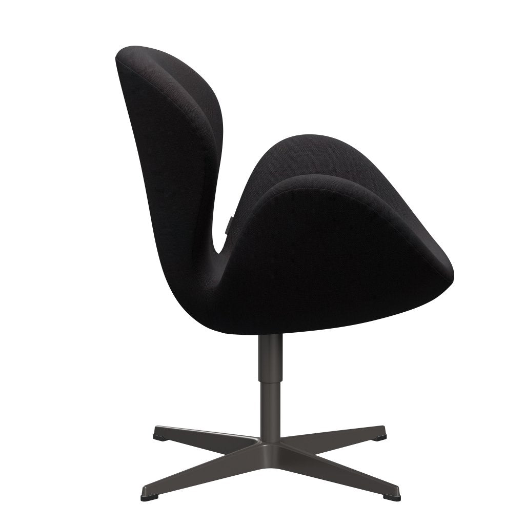 Fritz Hansen Swan Lounge Chair, Graphite chaud / Sunniva Black (683)