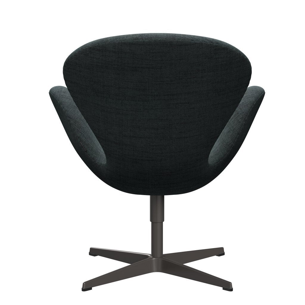Fritz Hansen Swan Lounge stoel, warm grafiet/sunniva zwart/lichtblauw