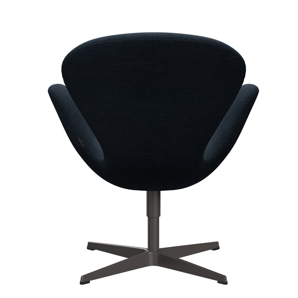 Fritz Hansen Swan Lounge stoel, warme grafiet/sunniva zwart/marine