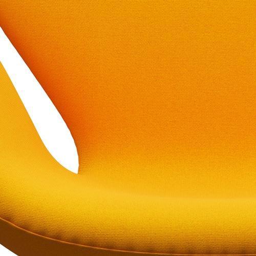 Fritz Hansen Swan Lounge Stuhl, warmer Graphit/Tonusgelb Orange