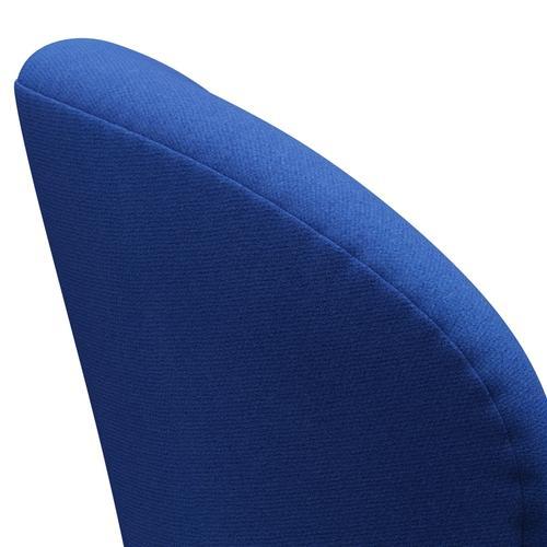 Fritz Hansen Swan休息室椅子，温暖的石墨/Tonus薰衣草蓝色