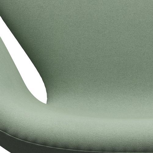 Fritz Hansen Chaise salon de cygne, graphite chaud / ton green menthe