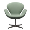 Fritz Hansen Swan Lounge -stoel, warm grafiet/tonus mint groen