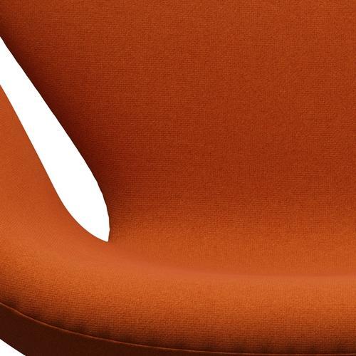 Sedia fritz Hansen Swan Lounge, grafite calda/Tonus Orange (605)
