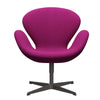 Fritz Hansen Swan Lounge Stuhl, warmes Graphit/Tonus Pink