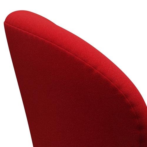 Fritz Hansen Swan Lounge -stoel, warm grafiet/tonus rood