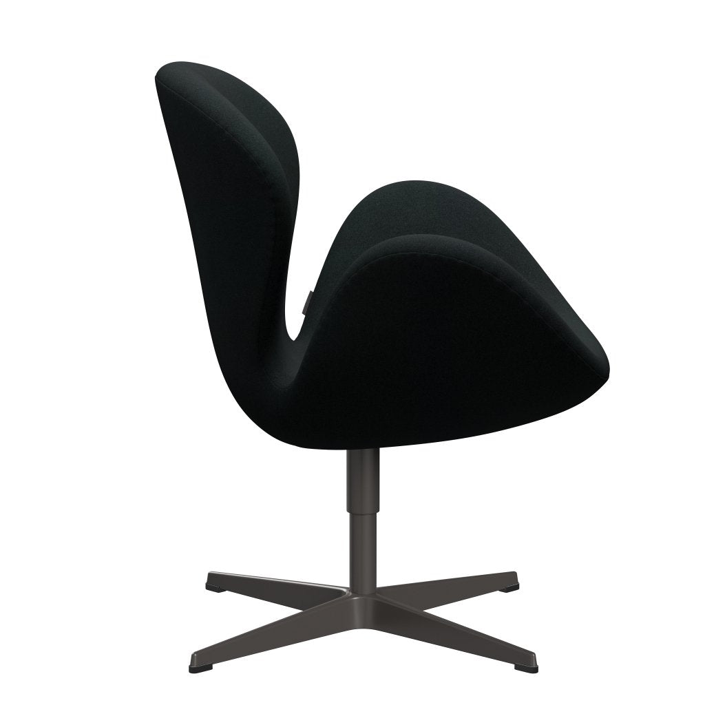 Fritz Hansen Swan Lounge Stuhl, warmer Graphit/Tonus schwarz