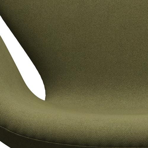 Fritz Hansen Swan Lounge stoel, warm grafiet/tonus stoffig groen