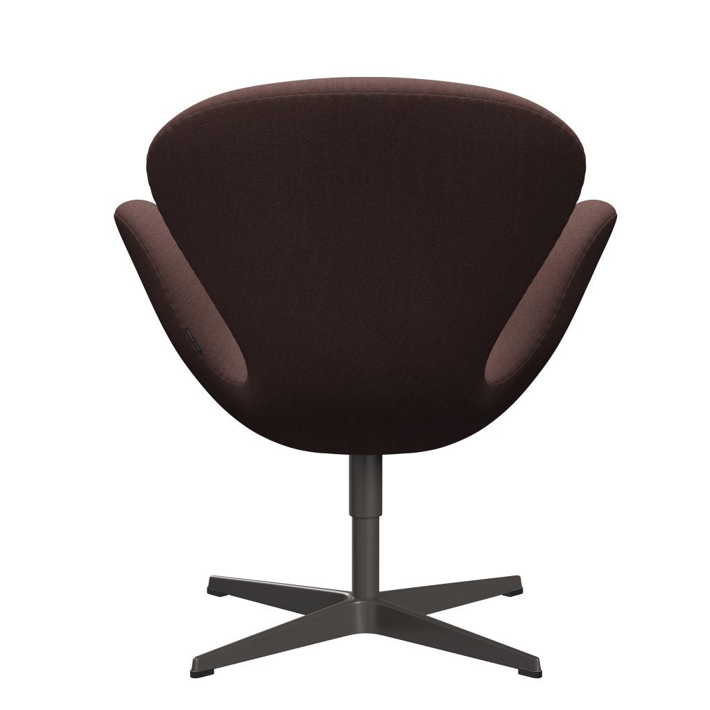 Fritz Hansen Swan Lounge Stuhl, warmer Graphit/Tonus violett grau