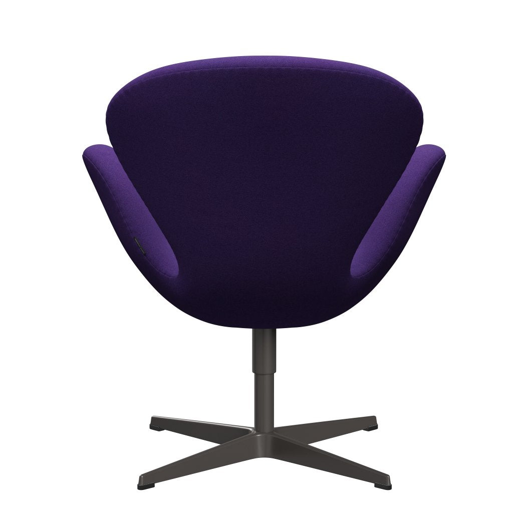 Fritz Hansen Swan Lounge -tuoli, lämmin grafiitti/tonus violetti