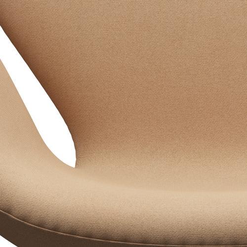 Fritz Hansen Swan Lounge Stuhl, warmer Graphit/Tonus warmes Beige