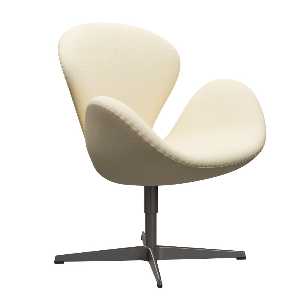 Fritz Hansen Swan Lounge Stuhl, warmer Graphit/Tonus Wolle weiß