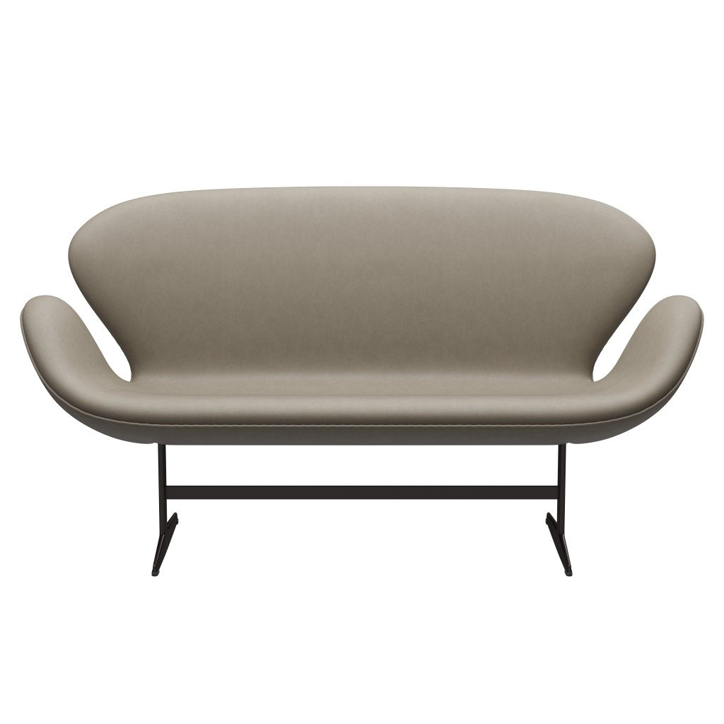 Fritz Hansen Swan Sofa 2 Seater, Brown Bronze/Essential Light Grey