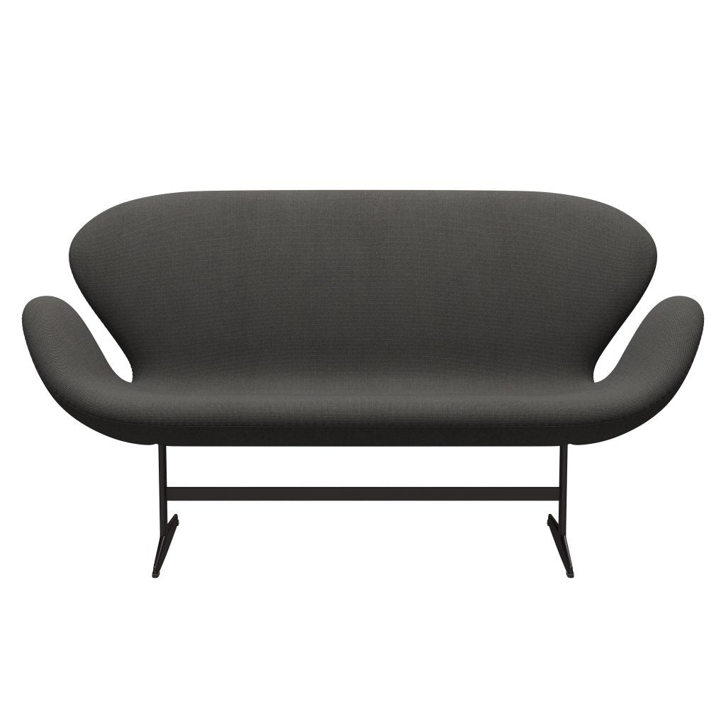 Fritz Hansen Svan soffa 2 -sits, brun brons/steelcut trio mörkgrå