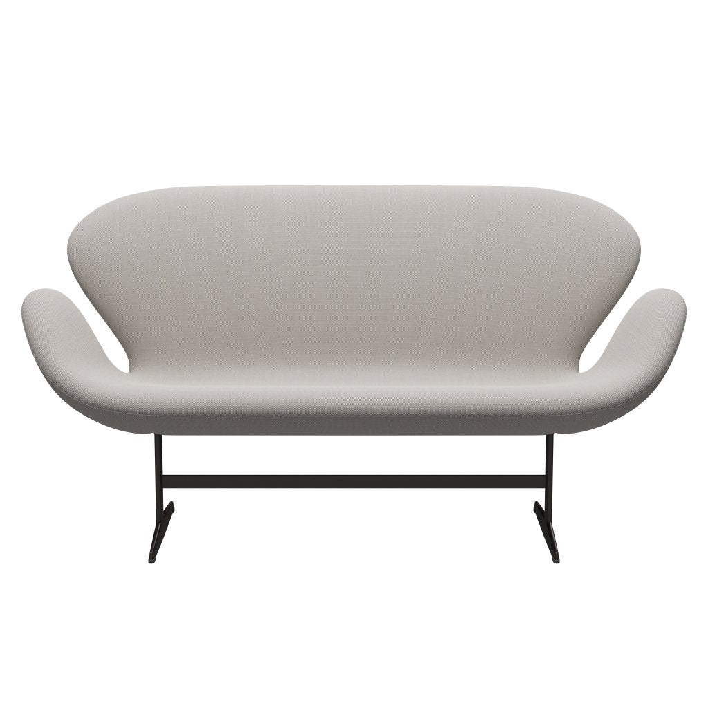 Fritz Hansen Svan soffa 2 -sits, brun brons/stålcut trio vit & grå