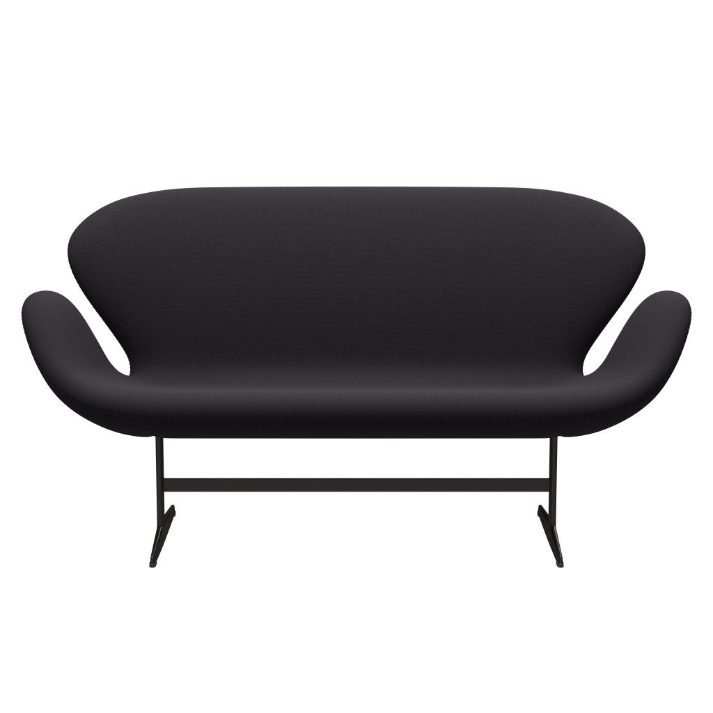 Fritz Hansen Swan Sofa 2 Seater, Brown Bronze/Steelcut Violet Dark