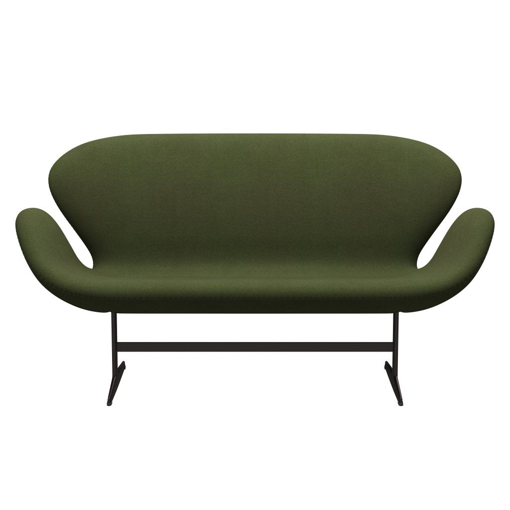 Fritz Hansen Swan Sofa 2 Seater, Brown Bronze/Tonus Military Green