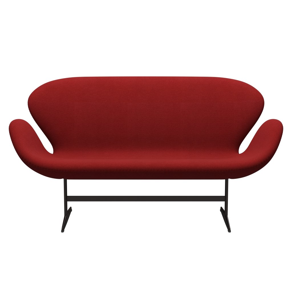 Fritz Hansen Swan Sofa 2 Seater, Brown Bronze/Tonus Burnt Red